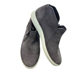 ECCO Soft 7 Low Bootie Women's Size 8 (EU 38) Nubuck‎ Leather Gray Casual Zip